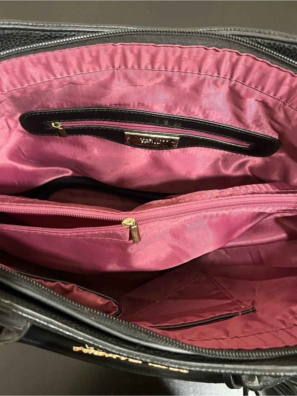 Michael Kors Black Leather Tote Bag